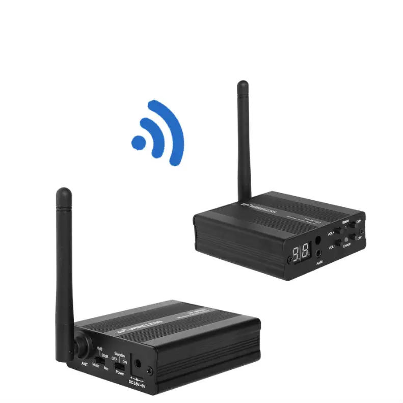 

TP-WIRELESS 2.4GHz Digital Wireless HDCD Audio Music Sound Wireless Transceiver 6 Transmitter 20 Receivers projector studio