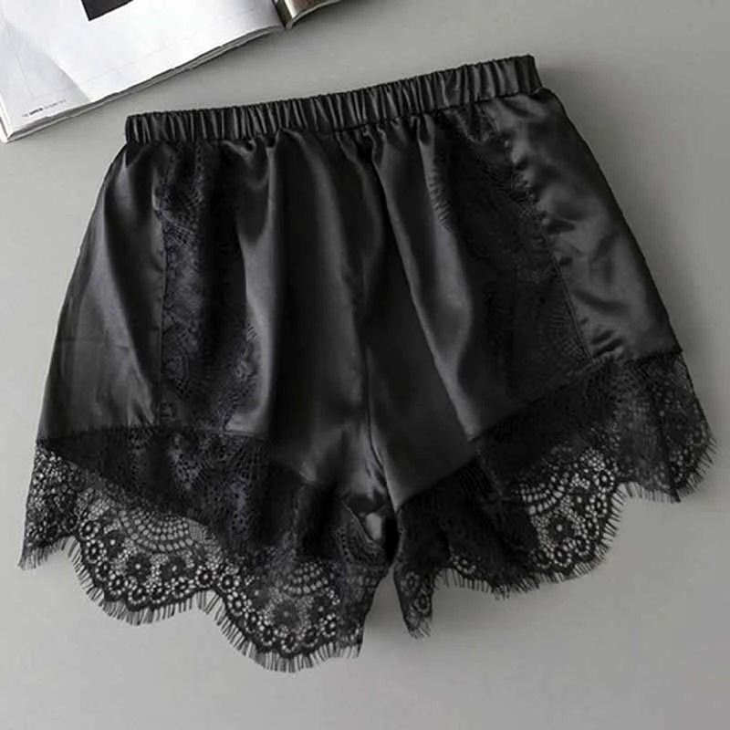 women's plus size lace shorts