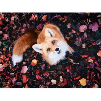 

Full square/Round drill Diamond embroidery Lonely fox 5D DIY diamond Painting Cross Stitch Rhinestone Mosaic E23