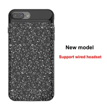 2018New Поддержка Проводная гарнитура 3700 мАч ультра-тонкий Батарея чехол для iphone 6 плюс 6sP 7 P 8 P внешний мощность банк Зарядное устройство чехол телефона