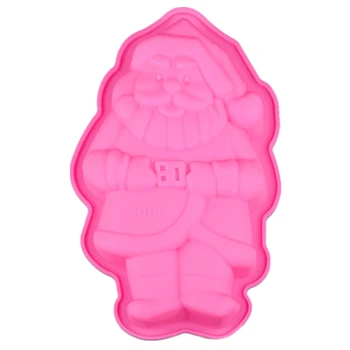 

Creative Santa Claus Shape Chocolate Candy Jello 3D Silicone Fondant Lace Mold Mould Cake Decoration Pastry Tools Christmas Gift