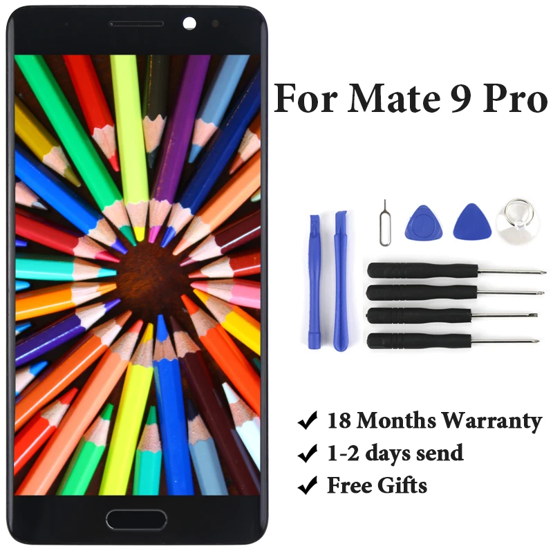 5 ''черный белый золотой без битых пикселей экран для Huawei Mate 9 Pro ЖК-дисплей с