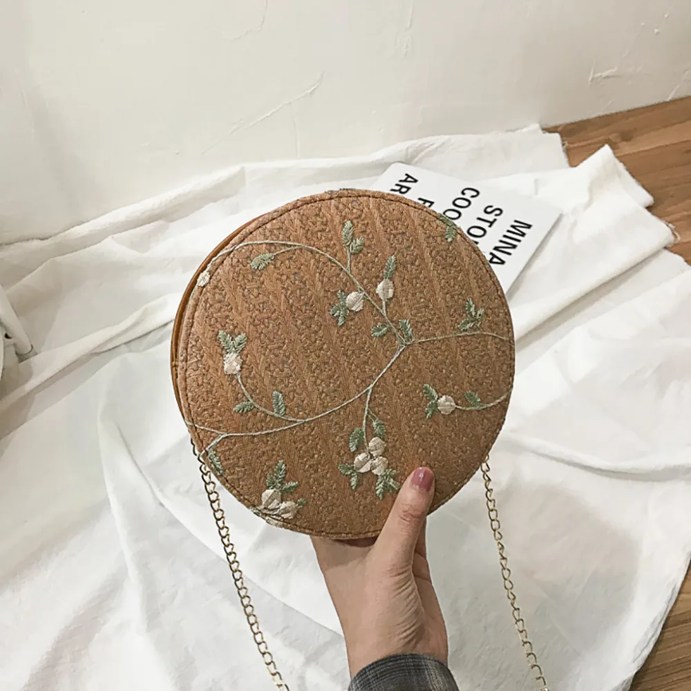 Square Round Mulit Style Straw Bag Handbags Women Summer  Beach Circle Bohemia Handbag New Fashion