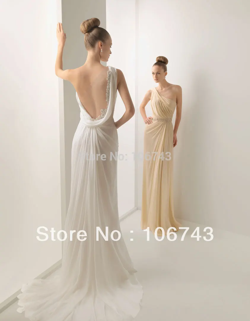 

free shipping 2015 rhinestone custom beaded appliques New Sexy Open Back Prom Dress Chiffon backless party dresses Formal Gowns