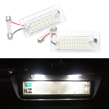 

2Pcs/Lot 12V 18 LED Car License Number Plate Lights Ultra-White Error Free OBD LED License Plate Lamp for BMW X5 E53 X3 E83