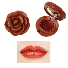 Милый розовый цветок Форма Увлажняющая губная помада водонепроницаемый длительный Cometics блеск для губ оттенок Макияж Губная помада