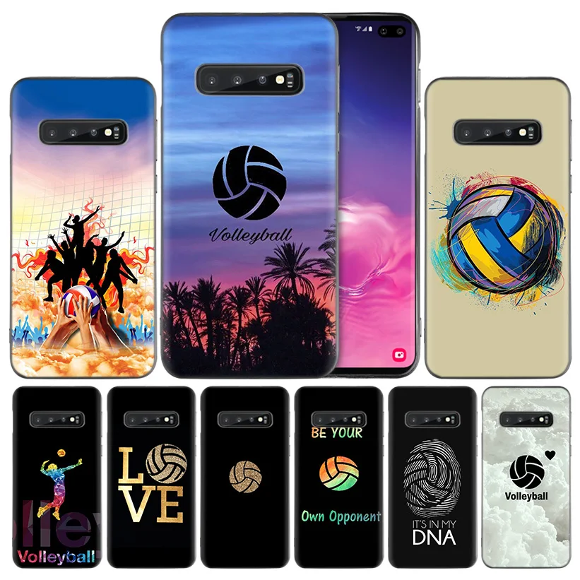 Volleyball Sports Silicone Case Cover for Samsung Galaxy A50 A70 A40 A30 A20 A20e A10 A9 A8 A7 A6 Plus 2018 M30 M20 M10 Note 8 9
