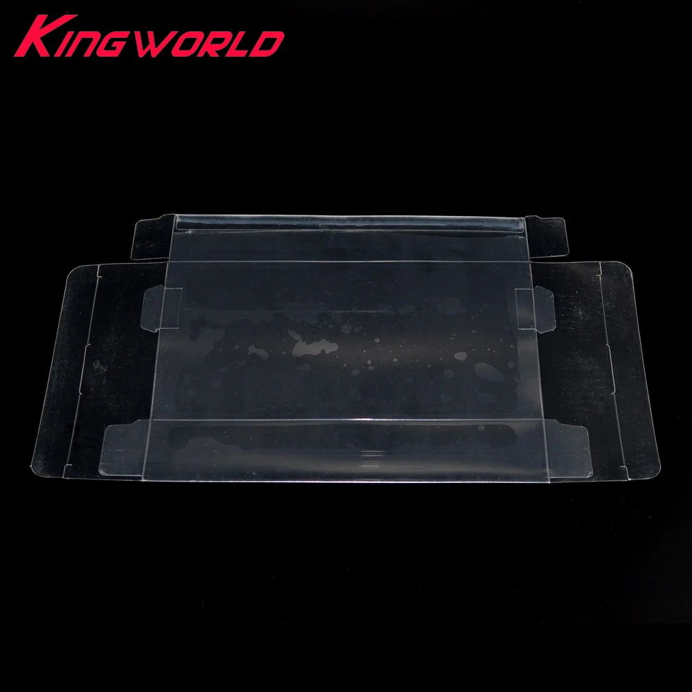 

200pcs Clear transparent Game box Protector Case CIB games plastic PET Protector for Nintendo for SNES For N64 game boxes