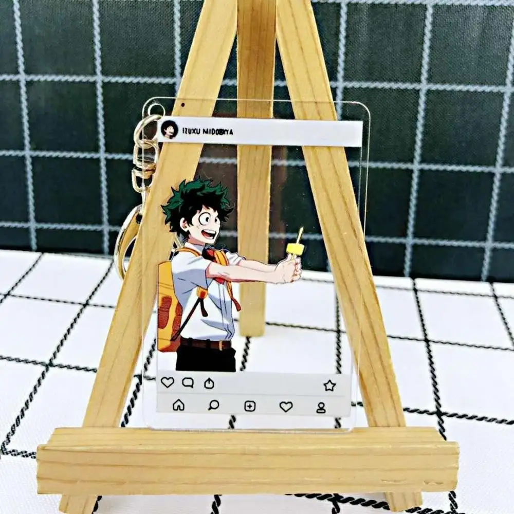 

Anime My Hero Academia Midoriya Izuku Todoroki Shoto Bakugou Katsuki Acrylic Keyring Pendant Bag Phone Pendant Gifts
