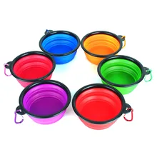 Миска для собаки собачий контейнер для еды Складная миска для собак на открытом воздухе миска для собаки, домашних животных собака щенок Еда контейнер подачи блюдо аксессуары для ванной комнаты