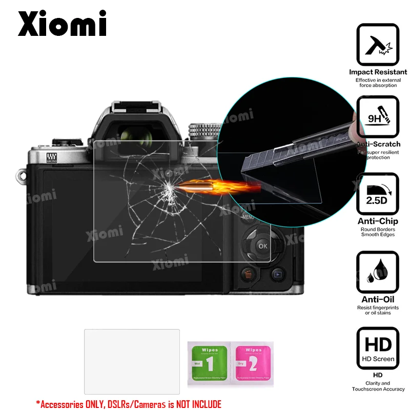 

For Olympus DSLRs OM-D E-M10 Mark III II E-M5/E-M1 Mark II LCD Digital Camera Screen Protective Film Guard Tempered Glass-!
