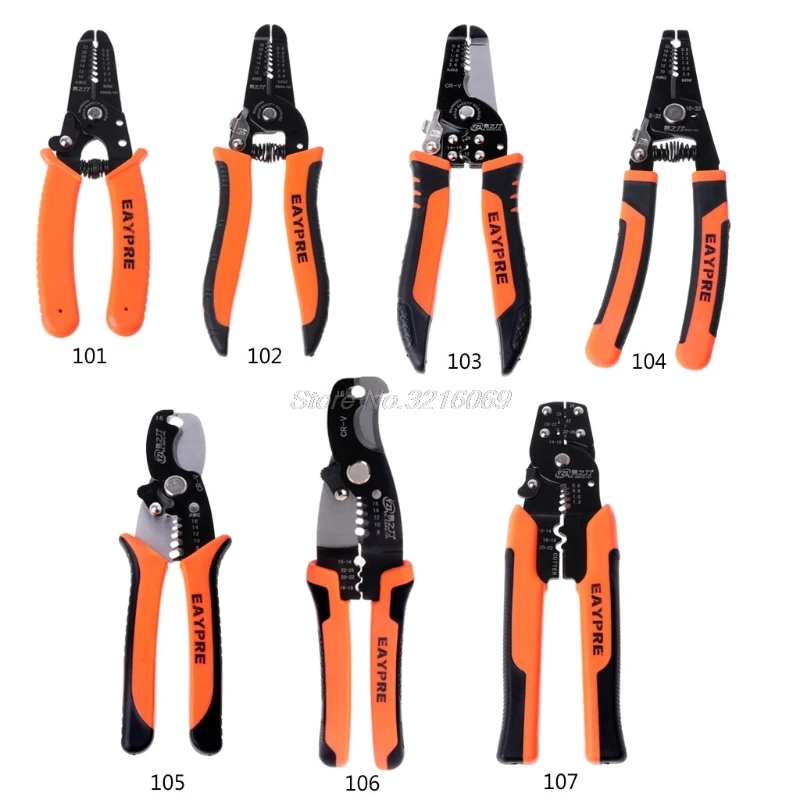 

Multifunctional Cable Wire Stripper Cutter Crimper Cutting Pliers Handle Tools Aug24 Drop Ship