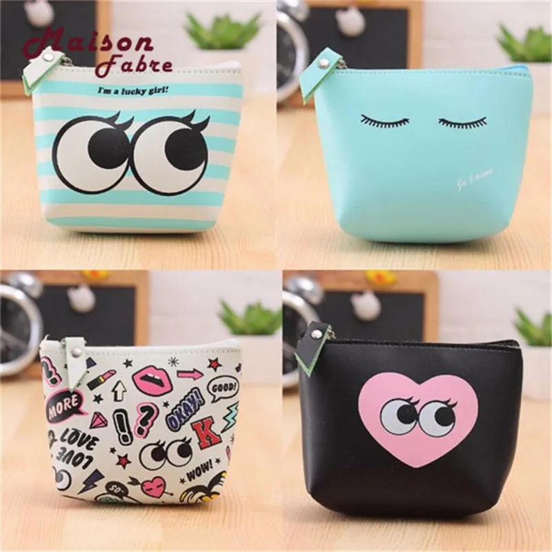 

Summer New Leather Coin Purses Small Fresh Casual Pu Coin Wallet Lady Fashion Cute Pattern Cartoon Dollar Money Bag For Dropship