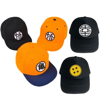 

Cosplay New Dragon Ball High Quality Dragon Ball Z Goku Hat Flat Hip Hop Caps Toy For Kids Birthday Gift For Boys New Year Gift