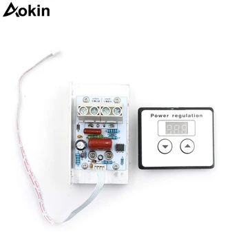 

Digital Control SCR Electronic Voltage Regulator Speed Control Dimmer Thermostat + Digital Meters AC 220V 10000W 80A