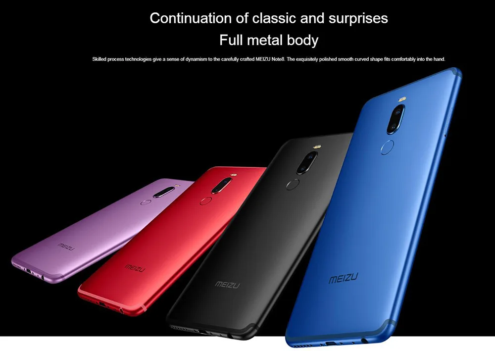Оригинальный мобильный телефон MEIZU Note 8 4G LTE 6 "Snapdragon 632 Octa core 4 Гб оперативная память 32 Встроенная Quick Charge распознавания отпечатков пальцев