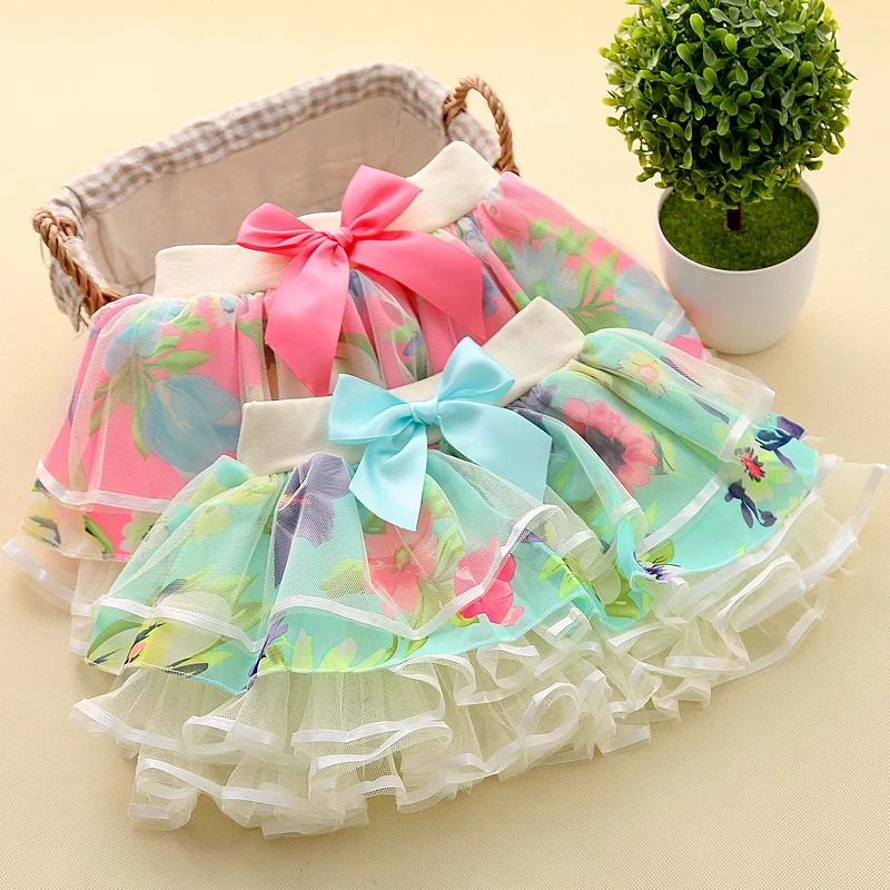 Baby Girls Tulle Bloomers Infant Newborn TuTu Diapers Cover 2pcs Short Skirts An