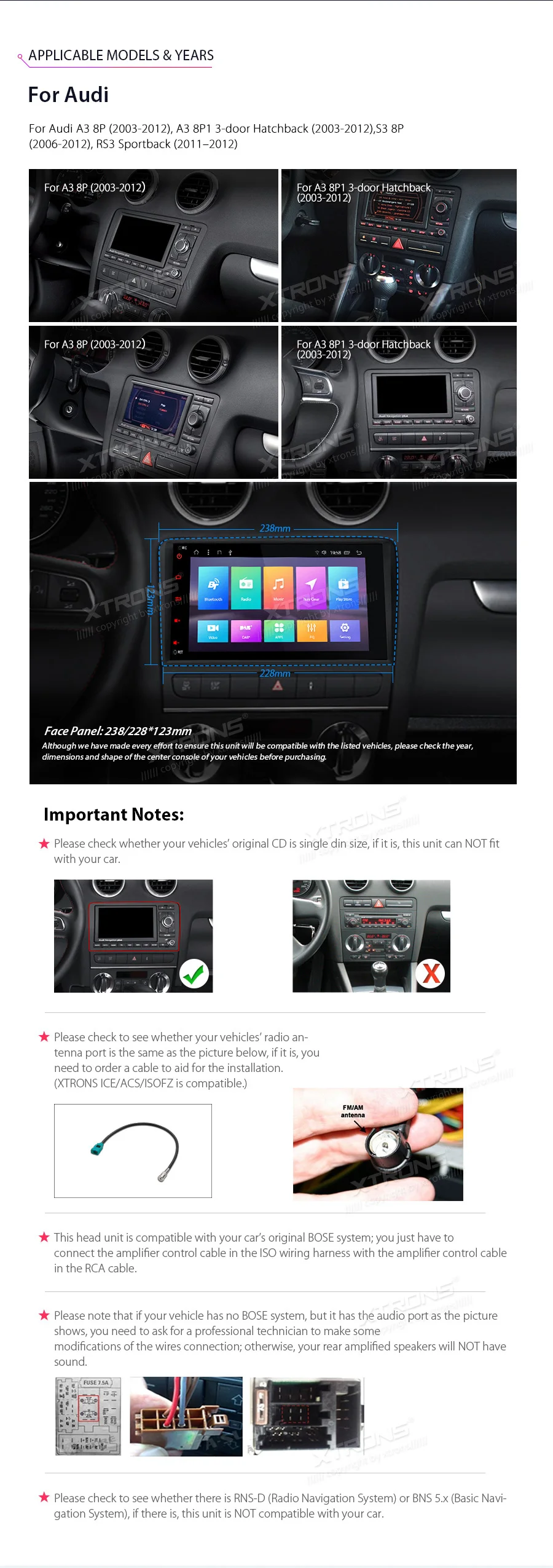 Sale 8" Octa-Core Android 8.1 OS Car Multimedia Navigation GPS Radio for Audi A3 2003-2012 & Audi S3 2006-2012 & Audi RS3 2011-2012 3 Sale 8" Octa-Core Android 8.1 OS Car Multimedia Navigation GPS Radio for Audi A3 2003-2012 & Audi S3 2006-2012 & Audi RS3 2011-2012 3