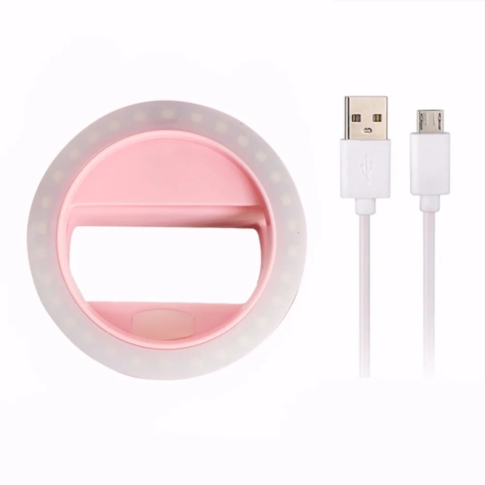 new product 4 level of brightness rechargeable portable rechargeable ring light for phone