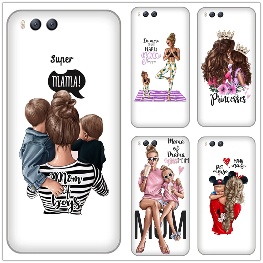 

Baby super Mama Mom Girl Boy printed Soft TPU Silicone Case Cover for xiaomi 3 note3 4 4c 5s 5 6 redmi 4a 6a note note2 5a