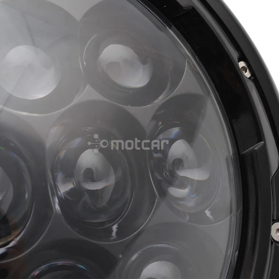 Мотоцикл суперяркая белая фара светодиодная Светильник Ретро Черный DC 12 V 65 W " алюминиевая фара универсальный скутер Hi/ближнего света лампа