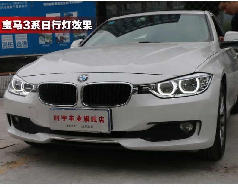 АКД стайлинга автомобилей для F30 F35 фары 2013- 320i 318i 325i фары DRL HID фара ангельский глаз биксеноновые фары аксессуары