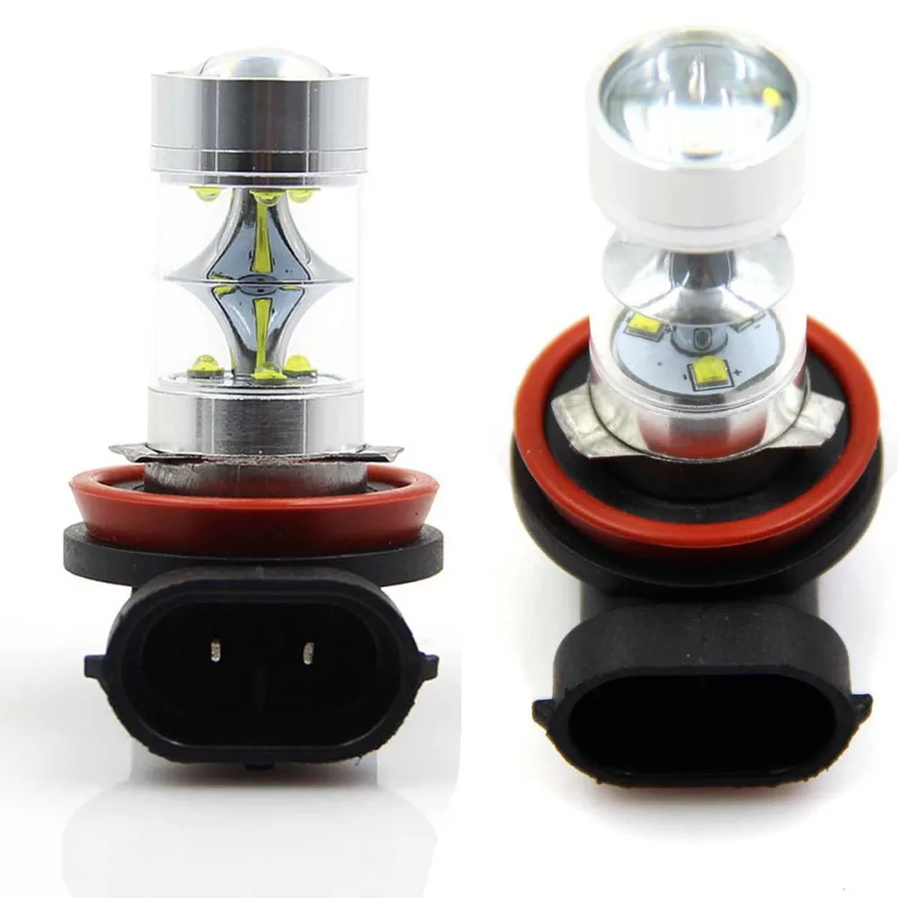 

2Pcs Pure White H11 LED Fog Lights lamps Daytime Running light Bulbs For BMW E90 325 328 335i Error Free