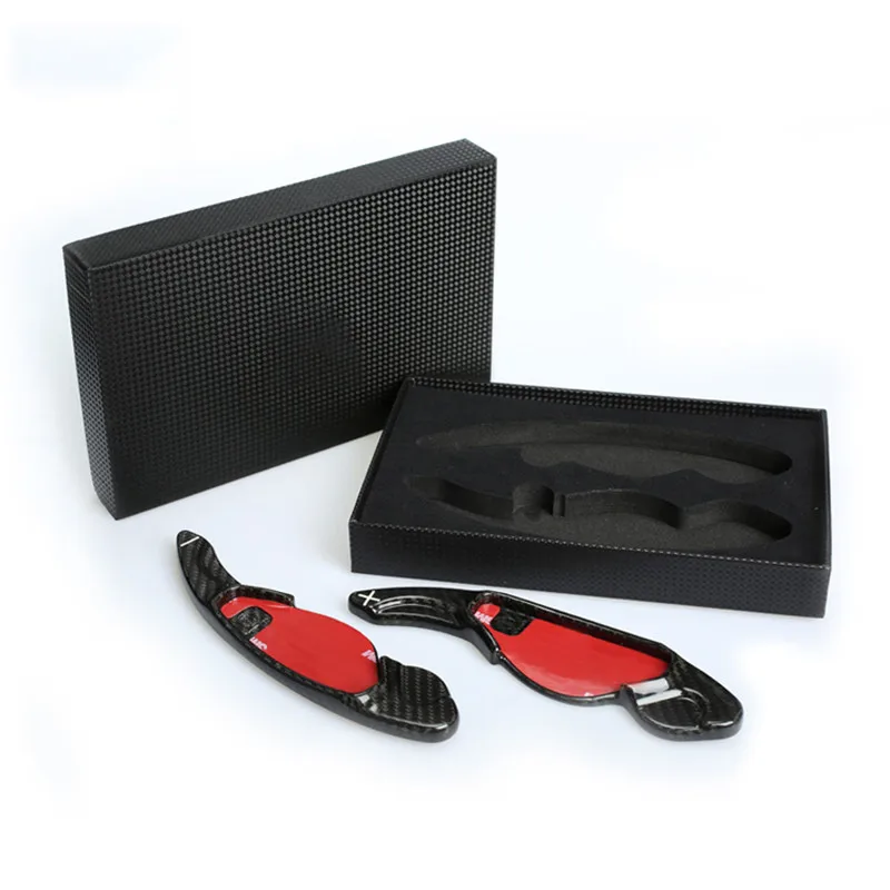 

Lengthen Style Carbon fiber Steering wheel paddle shift Fit For Jaguar XE XF XJ XK