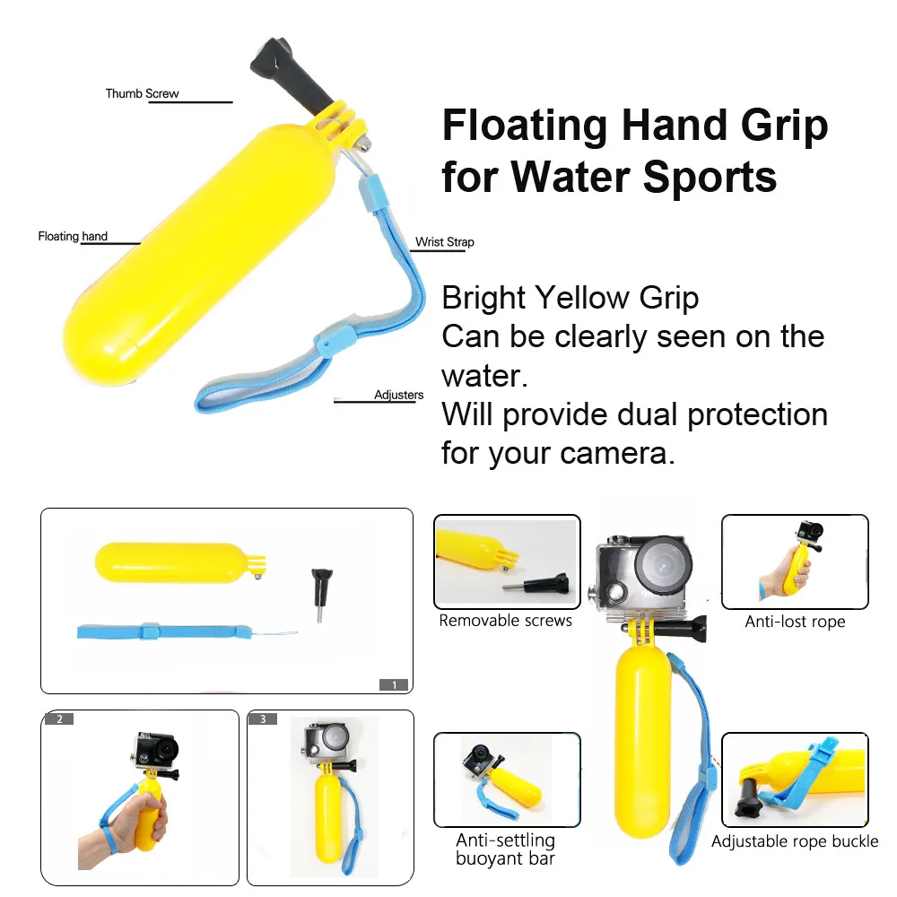 Accessories-Set-For-Gopro-Hero-6-5-Chest-Mount-For-Go-pro-Hero-5-Float-Grid (5)