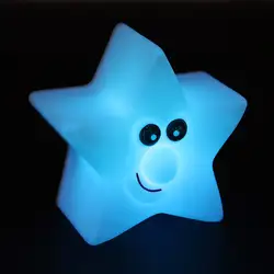 Bifi жаркая ночь свет LED лампа форма милые звезды цветов Изменение Kawaii для ребенка