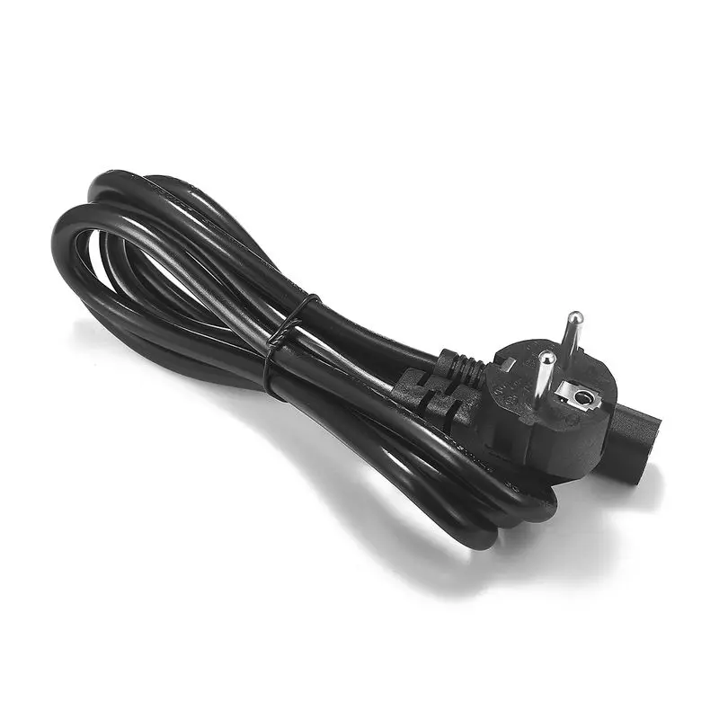 

50pcs PC Computer EU Power Extension Cord European IEC C13 Power Supply Cable 1m 1.5m 1.8m 16AWG 1mm For TV 3D Printer Xbox One