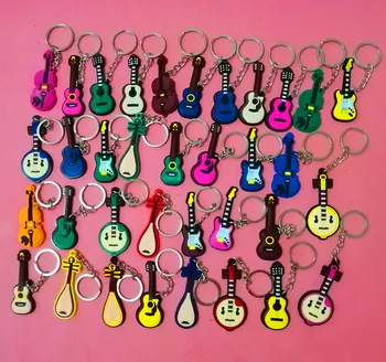 

40 Pcs Creative Musical Instrument Keychain Guitar Keychain Violin Keyring Ukulele Keychain Music Concert Gifts