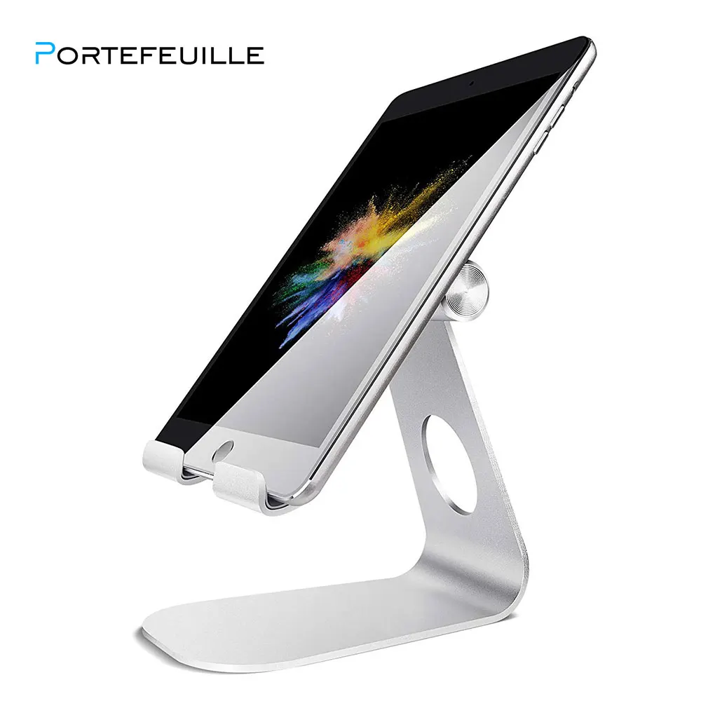 Portefeuille Tablet Stand Adjustable For iPad Stand Desktop Holder Dock for new iPad 2017 Pro 9.7 10.5 Air mini 2 3 4 iPhone X 8 (1)