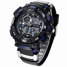 POR IGUAL Del Relogio masculino Estilo G de los Deportes de Choque Impermeable Al Aire Libre Relojes Hombres de Cuarzo Horas Reloj Militar Digital LED Reloj de Pulsera