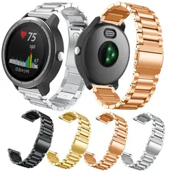 Стальной ремешок для Garmin Forerunner 645/vivoactive3/HR/3HR группа 20 мм ремешок Quick Fit Замена браслетный ремешок для часов