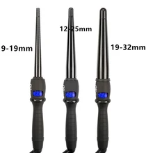 Профессиональный Электрический роликовый щипцы для завивки конических волос Керлинг палочка гофрированный глубокий стайлер для завивки волос керамические инструменты для укладки