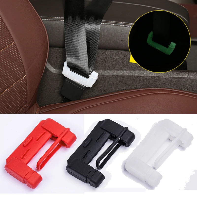 

2pcs Car Safety Seat Belt Buckle Cover Clip Anti-Scratch Silicon Seats Belt Protection Auto Interior Accessories Car Styling