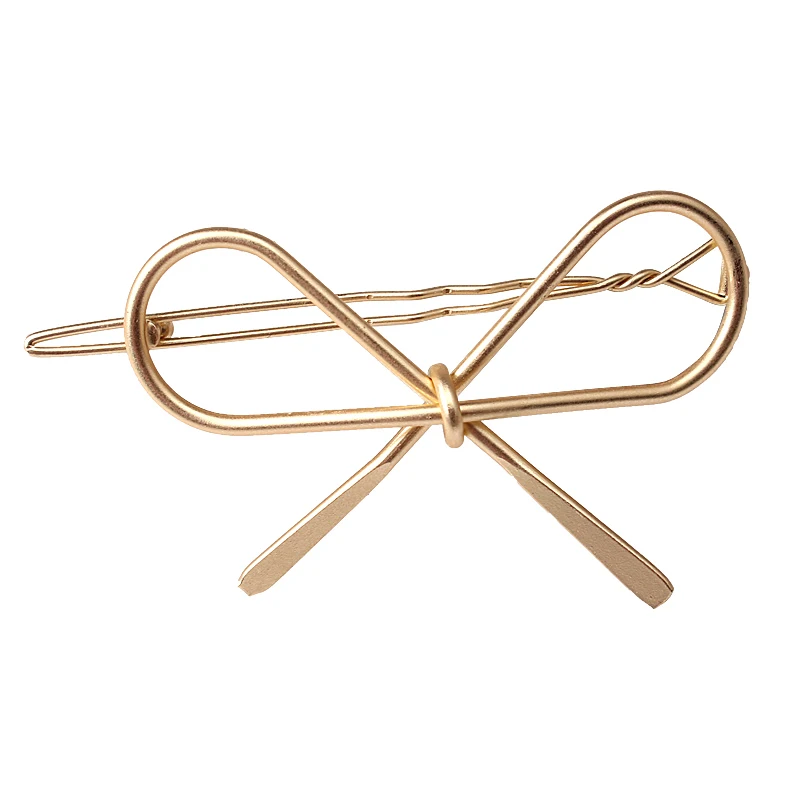 

M MISM New Design Girls Metal Bow Tie Hair Pins Elegant Hair Holder Barrettes Women Fashion Hair Accessories Hot Sales Hair Cilp