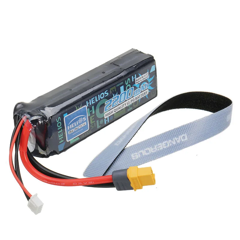 

High Quality Helios 11.1V 2200mAh 3S 25C XT60 Plug Rechargeable Lipo Battery For BAYANGTOYS X16 X21 Drone Quadcopter Parts