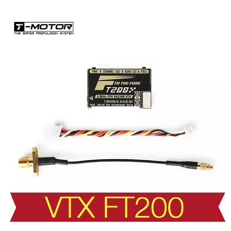 T motor FT200 5 8G 25/50/200 мВт переключаемый FPV Racing VTX с поддержкой Smart Audio для