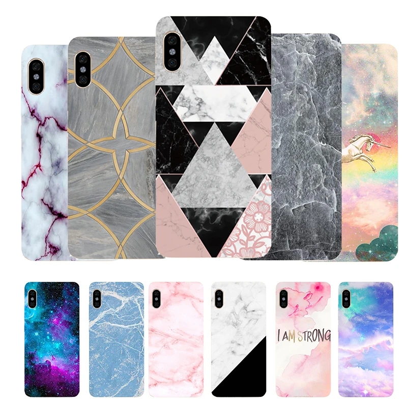 

Marble TPU Case Soft Silicone Phone Case For funda Xiaomi MI A2 LITE Cover New Back Protective Shell Capa For Xiaomi Case