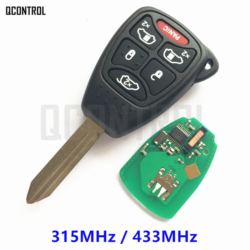 

QCONTROL Remote Key with Chip for DODGE Car Vehicle Magnum Grand Caravan Durango Caliber Charger Avenger RAM Nitro Dakota Alarm