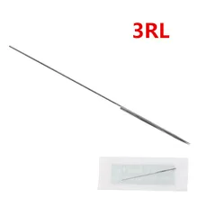 3RL стерилизованное одноразовые Перманентный Макияж Вышивка Крестом Иглы для татуажа для бровей татуировки Макияж kits100pcs/Pack