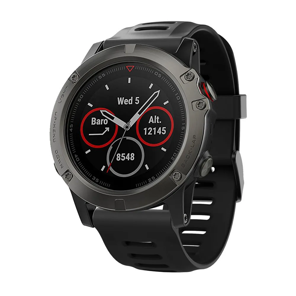 Мягкий силиконовый сменный спортивный ремешок для часов для Garmin Fenix 3 Ремень Металлические наручные часы Браслет замена#15