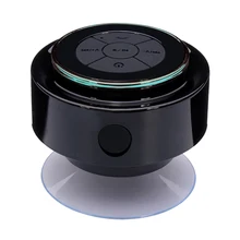 IP67 Waterproof Wireless Bluetooth 4.0 Handsfree Mic Suction Speaker Shower Car Blue