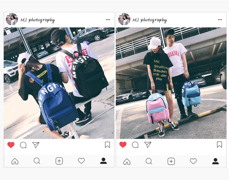 Menghuo 2016 New Design Unisex Women Luminous Backpacks 5 Colors Men Backpack Canvas School Bags For Teenagers Backpack Mochila (2)