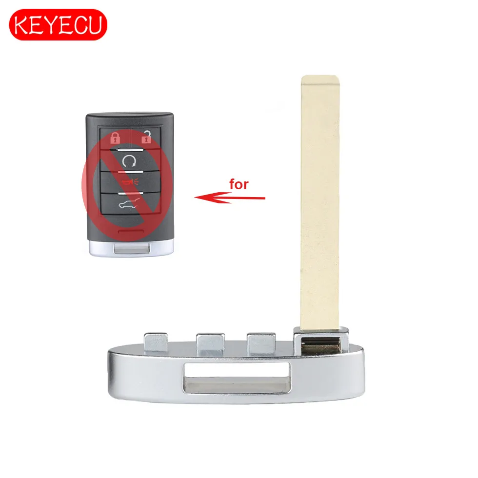 Keyecu Smart Prox Emergency Remote Key Insert For Cadillac