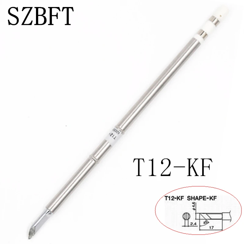 

T12-KF Series Soldering Iron Tips for HAKKO T12 Handle LED vibration switch Temperature Controller FX951 FX-952