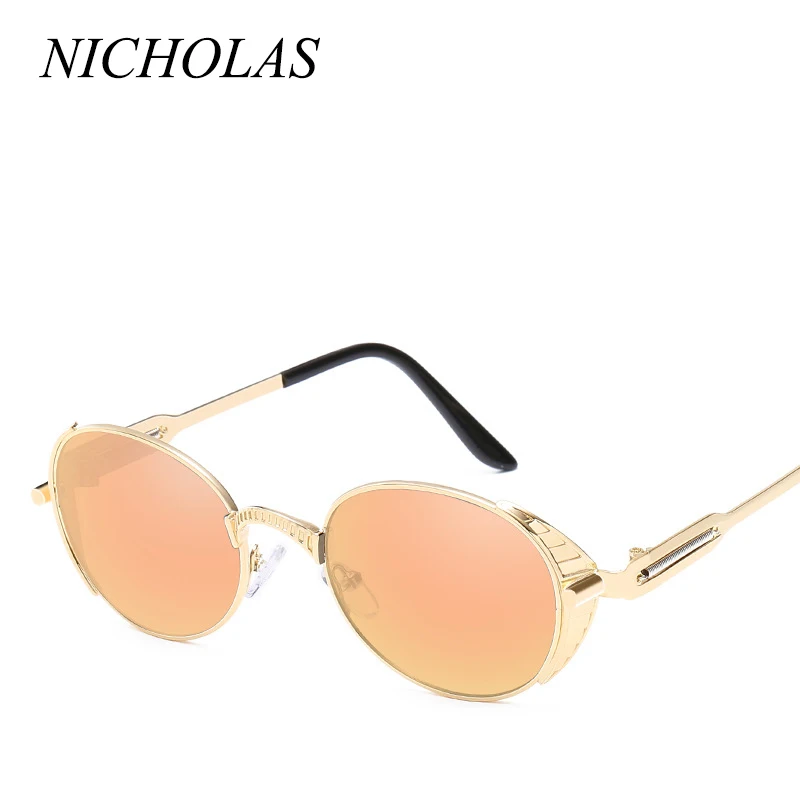 

NICHOLAS Steampunk Polarized Sunglasses Women Men spring Sun glasses Women Men Eyewear Oculos De Sol Feminino Lunette Soleil