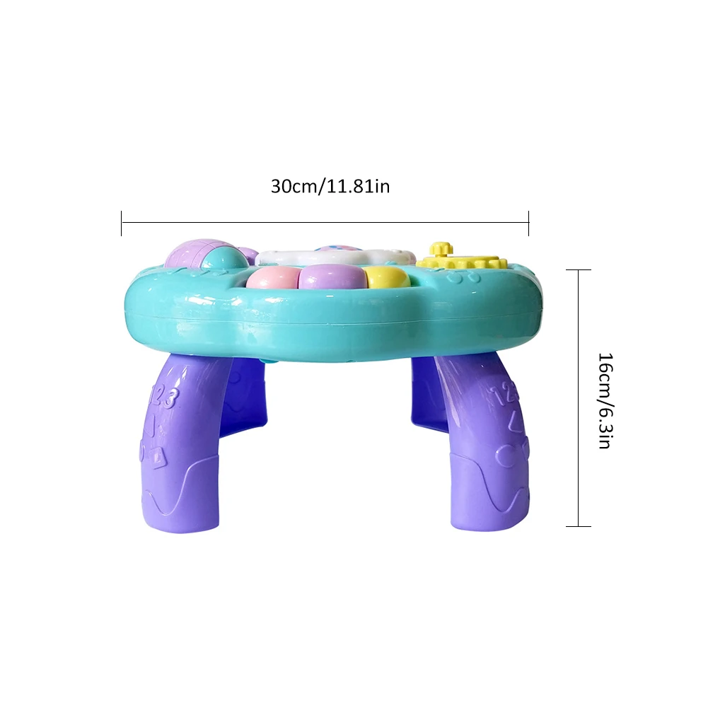 Musicais do Bebê Mesa de Aprendizagem Brinquedos Educação Precoce Música Atividade Centro Jogo Mesa Crianças Infantil Musicais Conjunto 7 Cheap Instrumento musical de brinquedo